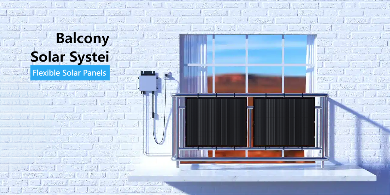 Balcony solar panel system 